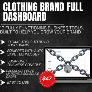 The Full Clothing Brand Toolkit Dashboard – FullToolKit to Build and Grow Your Brand